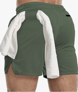 Pantalones Cortos Deportivos de Malla para Hombre, Secado Rápido, Ropa Deportiva Activa, Nailon, Poliéster, Fabricante de Bangladesh - Product Image 3