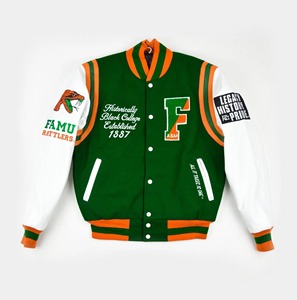 High Quality Mono Riders Versity Jacket for Men Women Casual/Preppy Style Fleece Fabric <b>Covered</b> <b>Button</b> Closure Winter Ready - Product Image 6