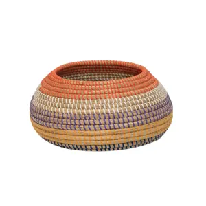 Wholesale African Extra-Large Woven Seagrass Basket Senegal Laundry Basket made in Vietnam