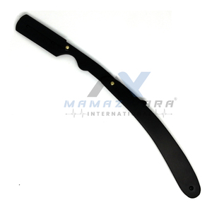 มีดโกนหนวดช่างตัดผมพับได้ใบมีดสแตนเลสสีดำเปลี่ยนได้ - Product Image 6