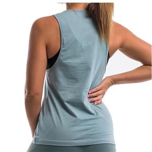 Vente en gros 100% Débardeur en coton pour dames Débardeurs de yoga, d'entraînement athlétique, de fitness et de sport personnalisés pour femmes Débardeur de gym - Product Image 4