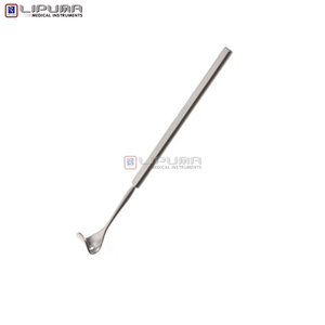 Jaffe Lid Retractor Cuchillas retractoras curvas de 15mm de ancho Acabado opaco 53mm 2,0 pulgadas Longitud total Instrumentos médicos - Product Image 5