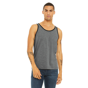 Camiseta sin mangas de LICRA elástica para mujer, camiseta sin mangas de color Gris Carbón, camiseta sin mangas de algodón para hombre, ligera - Product Image 2
