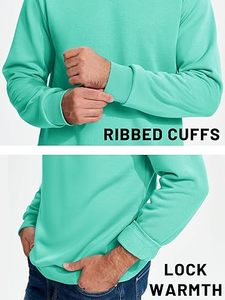 Suéter de Cuello Redondo CloudCozy SereneSwag, Estilo Sofisticado de Invierno, Comodidad Tranquila, Felpa de Poliéster/Algodón Sólido - Product Image 3