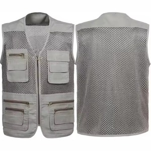 Chaleco Utilitario Transpirable con Múltiples Bolsillos para Hombre, Otoño, Tela de Poliéster Resistente para Trabajos de Mantenimiento en Fábricas y Jardinería - Product Image 4