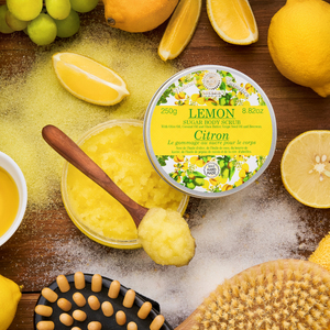 Lemon Sugar <b>Body</b> <b>Scrub</b> OEM ODM Private Label Exfoliating Sugar <b>Scrub</b> Cosmetic Manufacturer Wholesale Bulk Supply EU Made - Product Image 1