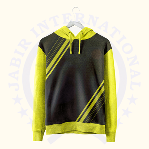 Sudadera con capucha de hombre de gran tamaño con estampado completo personalizado al por mayor 100% jersey de lana de algodón informal con capucha de invierno con diamantes de imitación lisos teñidos - Product Image 1