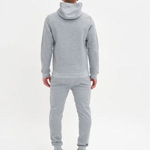 ชุดวอร์มเล่นกีฬาวิ่งจ๊อกกิ้งผ้าฝ้าย GSM 500สำหรับผู้ชายชุดวอร์มสองชิ้นมีซิปผ้าเฟรนช์เทอร์รี่ติดโลโก้ได้ตามต้องการ - Product Image 1