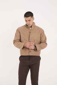 Abrigo Casual de Invierno para Hombre, Impermeable, Acrílico, Satinado, con Bolsillos con Cremallera, Ecológico, de Secado Rápido, Acolchado, Estilo Moderno - Product Image 3