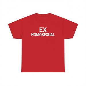 Camiseta Ex Homosexual de manga corta, unisex, con cuello redondo, divertida, para adultos, regalo de broma - Product Image 1
