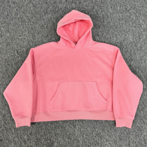 Sudadera con capucha de gran tamaño Boxy lavada Logotipo personalizado Sudadera con capucha Boxy Fit Boxy Algodón cepillado de gran tamaño French Terry Vintage 340 Gsm DDP Envío - Product Image 3