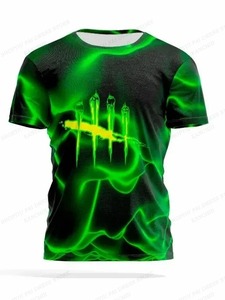 Camiseta de verano para hombre, camisetas con estampado 3D de llama verde azul, camiseta de manga corta a la moda para hombre y mujer, camisetas de Hip Hop para niños, camiseta para niño - Product Image 6