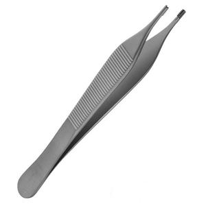 Fórceps de disección de iris de plástico estéril Diseño sin dientes Fórceps quirúrgicos de un solo uso para disección y trabajo de tejido fino - Product Image 1