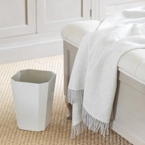 Poubelle de bureau moderne faite à la main laque polie haute brillance support octogonal poubelle en bois vente en gros directe du Vietnam - Product Image 5