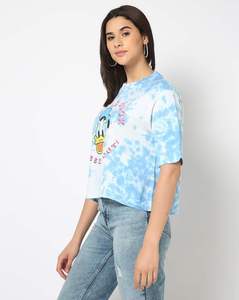 Camisetas de Algodón y Poliéster para Mujer, Talla Personalizada, para Ropa Urbana, Productos Más Vendidos, Camisetas Holgadas para Mujer con MOQ Bajo - Product Image 2