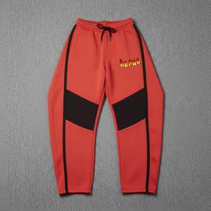 Pantalones Deportivos de Algodón 100%, Corte Regular, Logotipo Personalizado, Estilo Urbano, Talle Medio, Lavado Ácido, Pierna Ancha, Impermeables, OEM ODM - Product Image 4