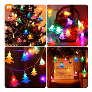 Guirlandes lumineuses LED pour sapin de Noël 3m RGB - Couleurs assorties - Product Image 6