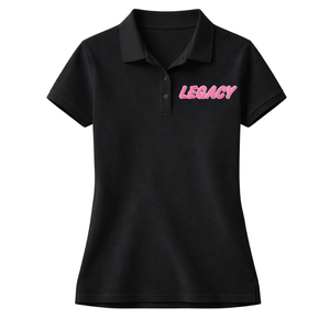 Polo Black Legacy pour sororité grecque, rose et vert, vêtements décontractés élégants pour sororité universitaire - Product Image 3