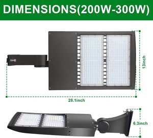 Lampadaire LED haute puissance 200W-300W – Lampe de parking à cellule photoélectrique du crépuscule à l'aube - Product Image 3
