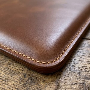 Housse pour ordinateur portable en cuir véritable vintage marron - Product Image 4