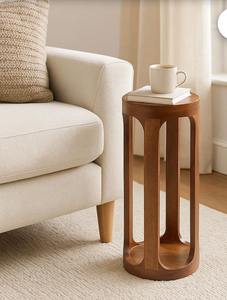 Mesa de Centro de Madera de Mango con Acabado Nogal - Product Image 6