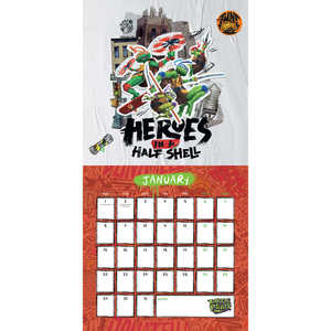 Calendario de Mesa y Pared de las Tortugas Ninja 2024, Impreso en Papel, para Exhibición y Promoción - Product Image 1