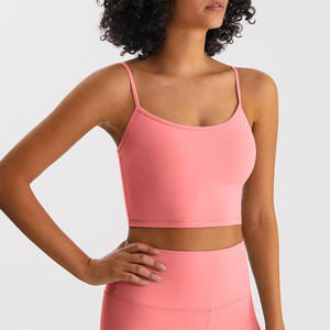 Soutien-gorge de sport à col rond en gros 2025, vêtements de sport pour femmes, bretelles, dos nu, fitness, yoga, corset, haut de sport - Product Image 1