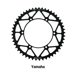 Piezas de carreras de transmisión de motocicleta c-light Piñón trasero de carbono para motocicleta Yamaha, hecho en Italia 48T a 53T