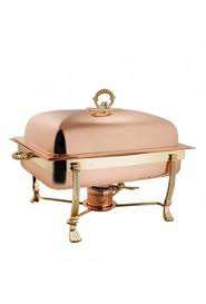 Cobre hecho a la venta plato de frotamiento estilo de lujo calentador de alimentos boda Buffet comida servir plato de frotamiento equipo de cocina comercial - Product Image 5