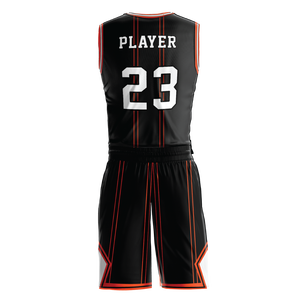 Camiseta de baloncesto de verano de alta calidad para hombre, conjunto de pantalones cortos transpirables al por mayor, impresión por sublimación personalizada, nombre, número de talla grande - Product Image 6