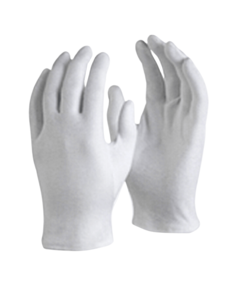 High Quality Best Price Interlock White Inspection Gloves Direct <b>Sale</b> Fabric Cotton Gloves Custom Logo Cleaning Worker Gloves - Product Image 4