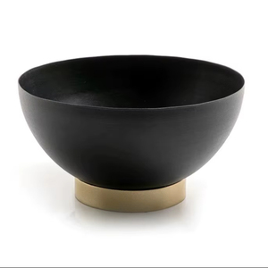 Bol noir audacieux de qualité supérieure fabriqué à la main centre de table de luxe élégant décor à la maison pièce de déclaration d'accent - Product Image 1