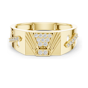 Bague pour femme en diamant de laboratoire 0,182 CT, clarté VVS-VS EF, or 18 carats, 14 carats, 10 carats et argent 925, or rose, or jaune, or blanc - Product Image 3