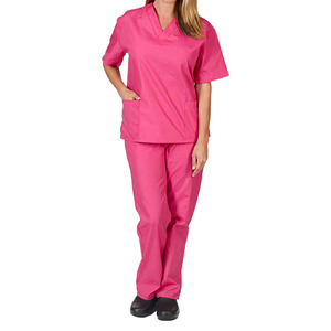 OEM al por mayor personalizado ligero transpirable señoras Hospital Scrub Sets mejor Material uniformes médicos - Product Image 6