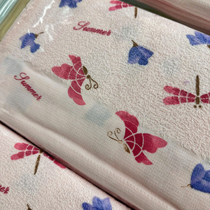 ผ้าขนหนูคอตตอนสำหรับเล่นกีฬาปรับแต่งได้สีพื้นผ้านุ่มแห้งเร็วผ้าปูเตียงขนาด33*76ซม. ทำจากผ้าฝ้าย100% - Product Image 5