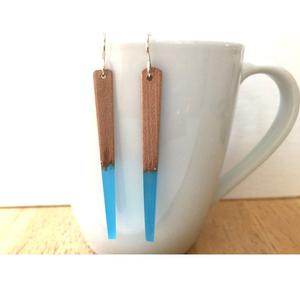 Pendientes de Resina y Madera para Joyería Artesanal, Accesorios Ligeros y Elegantes - Product Image 6