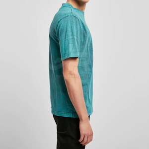 เสื้อยืดสตรีทแวร์ดีไซน์ล่าสุดสำหรับผู้ชาย ลายฟอกสี  ไซส์ผู้ใหญ่ สีพื้น - Product Image 5