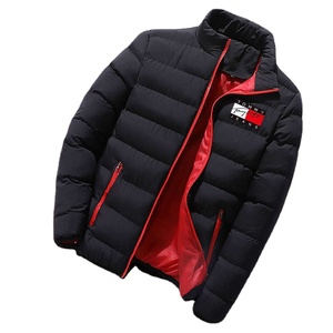 Vestes pour hommes, livraison directe, veste pour hommes, version manteau, coupe slim, mi-longue, tendance, longue et épaisse, veste rembourrée en duvet, manteau chaud - Product Image 2