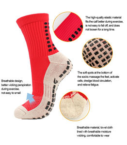 Venta al por mayor de moda nuevo diseño deporte hombres corriendo antideslizante tubo trampolín personalizado calcetines fútbol deportes calcetines de agarre - Product Image 5