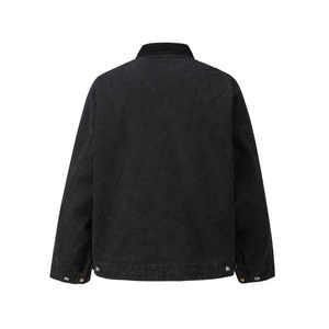 Men's <b>Jackets</b> Cotton <b>Canvas</b> Vintage Zipper Men'S <b>Canvas</b> <b>Jackets</b> Cropped Coat Men'S <b>Jackets</b> With Pockets - Product Image 4