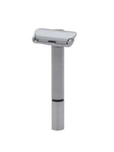 Maquinilla de Afeitar de Perlas de un Solo Filo, Elegante y Sofisticada, con Hoja de Acero Inoxidable Suave y Mango de Latón, Incluye Soporte para Hombre - Product Image 3