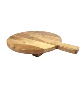 Bloc à découper en bois d'acacia et de teck personnalisé en gros avec poignée pour planche à découper en bois de cuisine pour les fruits et légumes au fromage - Product Image 4