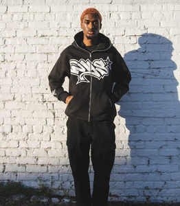 Sweat à capuche personnalisé à fermeture éclair complète en éponge française Impression bouffante 3D Sweats à capuche zippés de haute qualité - Product Image 5