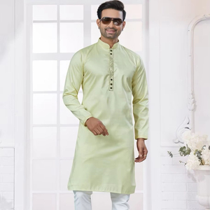 Kurta de broderie de style formel de Fabzone avec pour pantalon de polo - Product Image 1