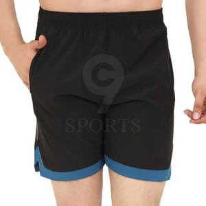 กางเกงขาสั้นออกกำลังกายสำหรับผู้ชายเอวยางยืดแบบลำลองสไตล์เรียบง่ายออกแบบโลโก้ได้ตามต้องการ - Product Image 2