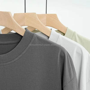 T-shirt col rond confortable et frais au toucher, multicolore, streetwear, décontracté, personnalisable avec votre logo, tee-shirt de marque pour hommes - Product Image 4