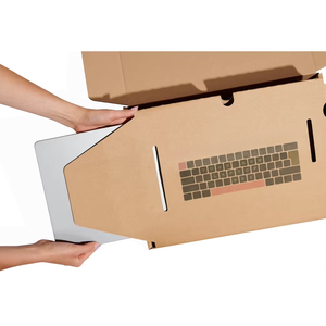 Caja de Envío Plegable Ideal para Portátiles, Cartón Corrugado Resistente para Entrega y Devolución Segura de Computadoras - Product Image 1