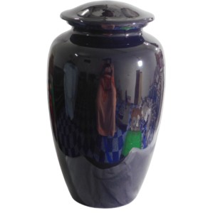 Urnas de cremación de aluminio de color naranja, urnas funerarias de Metal clásicas superiores, urnas de cenizas de Metal al por mayor indio, precio bajo - Product Image 3