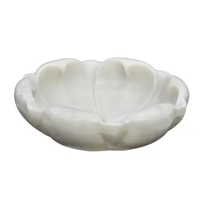 Ensaladera de Mármol Pulido de Lujo con Diseño Moderno, Alta Calidad para Uso Doméstico y en Restaurantes - Product Image 5