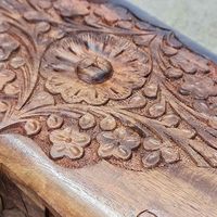 Boîte à bijoux de luxe en bois d'acacia avec couvercle à charnière, écologique, personnalisable, pour ranger les colliers, logo personnalisé, capacité personnalisée HF